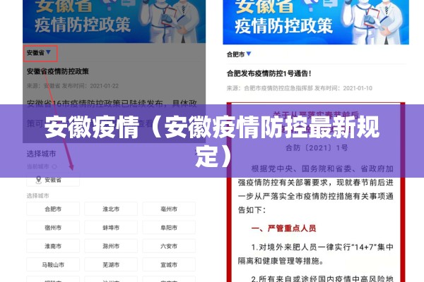安徽疫情(安徽疫情防控最新规定) 安徽疫情(安徽疫情防控最新规定)