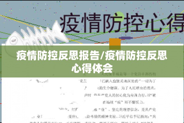 疫情防控反思报告/疫情防控反思心得体会