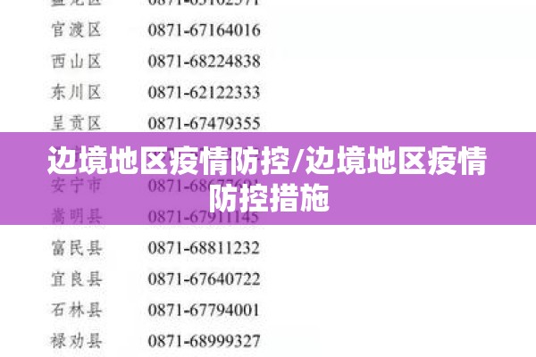 边境地区疫情防控/边境地区疫情防控措施