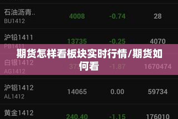 期货怎样看板块实时行情/期货如何看 期货怎样看板块实时行情/期货如何看