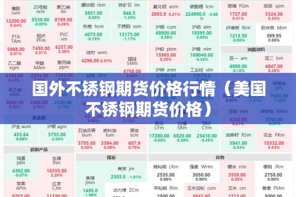 国外不锈钢期货价格行情（美国不锈钢期货价格）