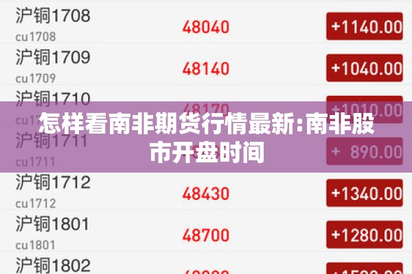 怎样看南非期货行情最新:南非股市开盘时间