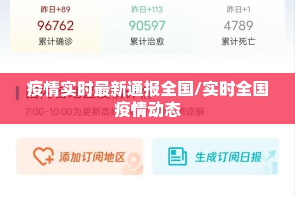 疫情实时最新通报全国/实时全国疫情动态 疫情实时最新通报全国/实时全国疫情动态