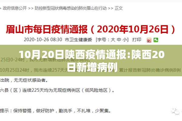 10月20日陕西疫情通报:陕西20日新增病例
