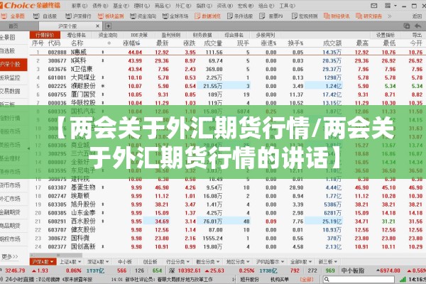 【两会关于外汇期货行情/两会关于外汇期货行情的讲话】 【两会关于外汇期货行情/两会关于外汇期货行情的讲话】