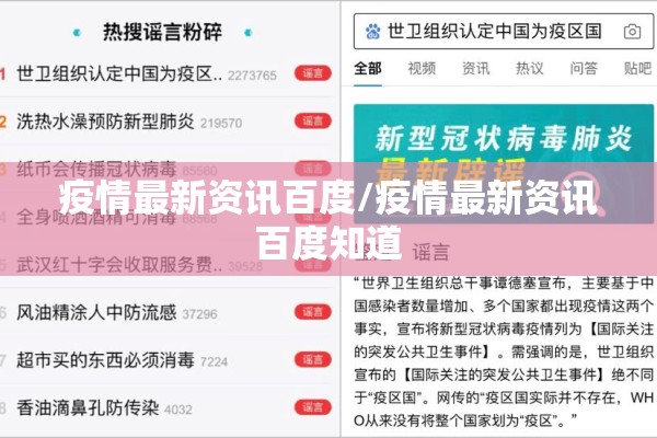 疫情最新资讯百度/疫情最新资讯百度知道