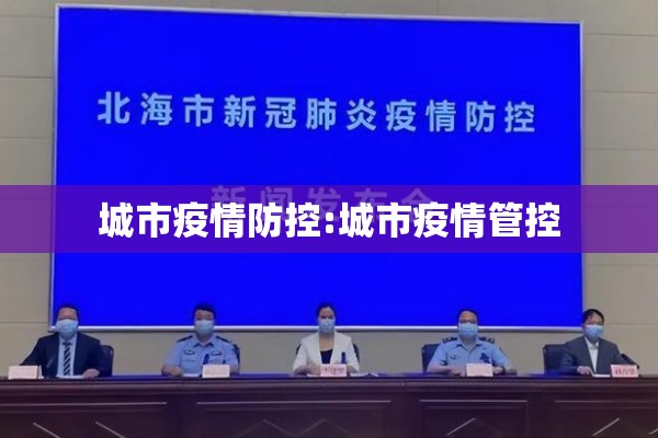 城市疫情防控:城市疫情管控