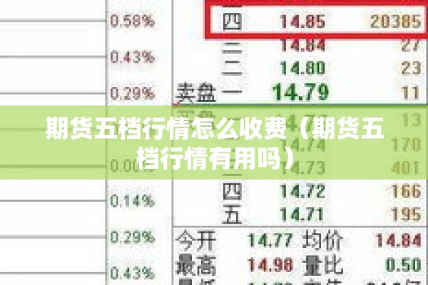 期货五档行情怎么收费（期货五档行情有用吗）