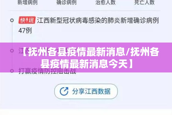 【抚州各县疫情最新消息/抚州各县疫情最新消息今天】