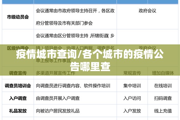 疫情城市查询/各个城市的疫情公告哪里查
