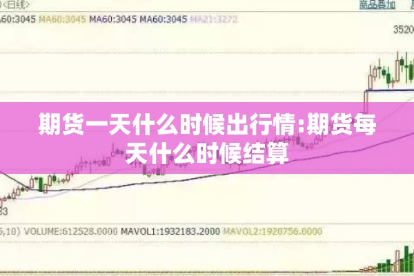 期货一天什么时候出行情:期货每天什么时候结算