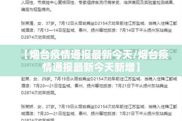 【烟台疫情通报最新今天/烟台疫情通报最新今天新增】 【烟台疫情通报最新今天/烟台疫情通报最新今天新增】