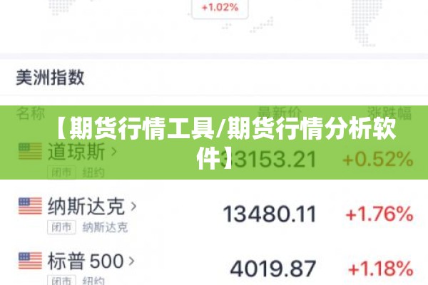 【期货行情工具/期货行情分析软件】 【期货行情工具/期货行情分析软件】