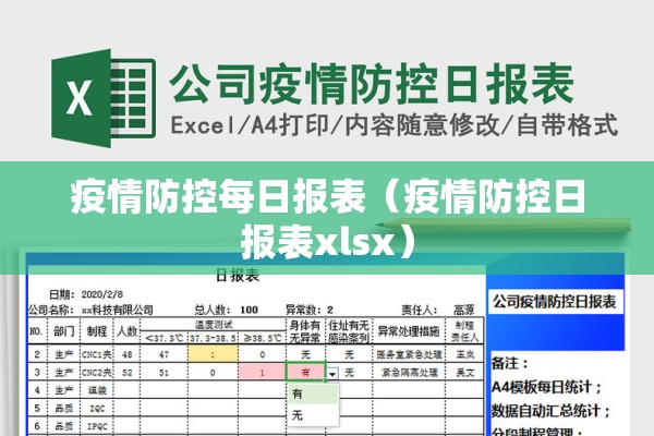 疫情防控每日报表(疫情防控日报表xlsx) 疫情防控每日报表(疫情防控日报表xlsx)