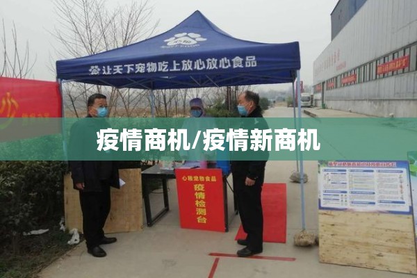 疫情商机/疫情新商机