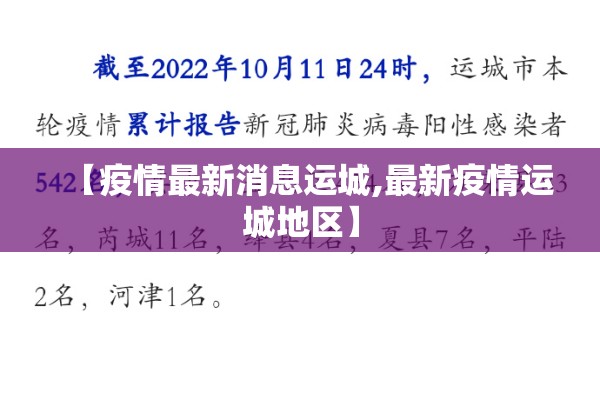 【疫情最新消息运城,最新疫情运城地区】 【疫情最新消息运城,最新疫情运城地区】