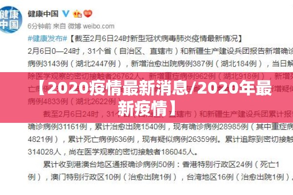 【2020疫情最新消息/2020年最新疫情】