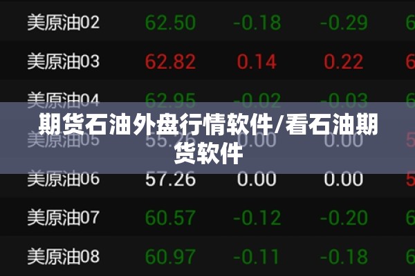 期货石油外盘行情软件/看石油期货软件 期货石油外盘行情软件/看石油期货软件