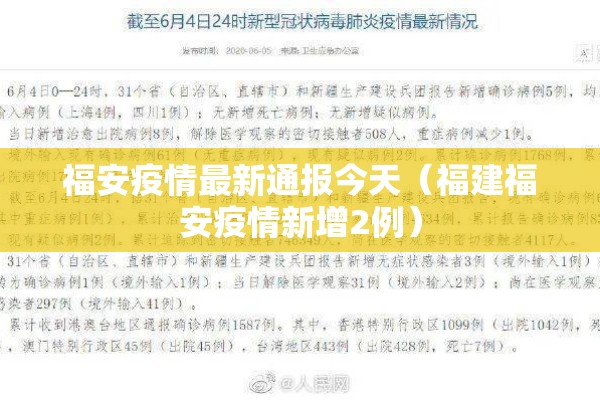 福安疫情最新通报今天(福建福安疫情新增2例) 福安疫情最新通报今天(福建福安疫情新增2例)