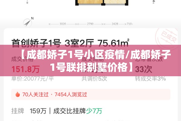 【成都娇子1号小区疫情/成都娇子1号联排别墅价格】 【成都娇子1号小区疫情/成都娇子1号联排别墅价格】