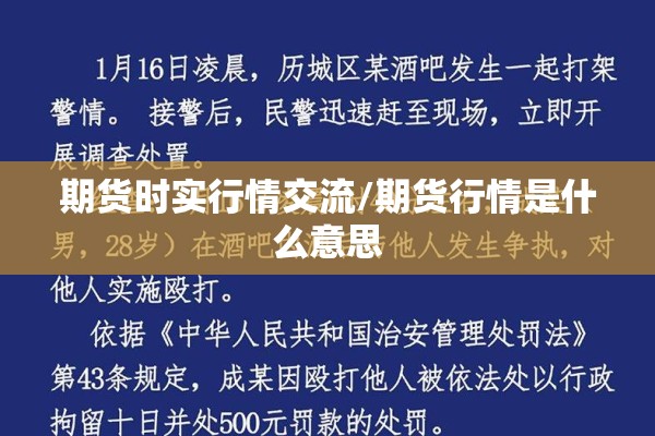 期货时实行情交流/期货行情是什么意思