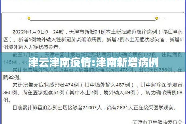 津云津南疫情:津南新增病例
