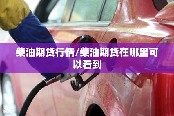 柴油期货行情/柴油期货在哪里可以看到