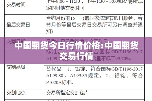 中国期货今日行情价格:中国期货交易行情 中国期货今日行情价格:中国期货交易行情