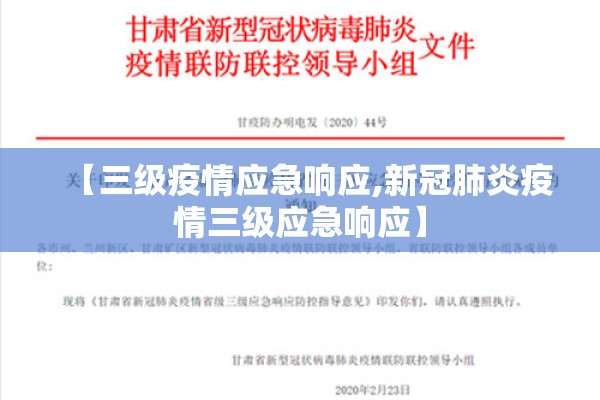 【三级疫情应急响应,新冠肺炎疫情三级应急响应】 【三级疫情应急响应,新冠肺炎疫情三级应急响应】