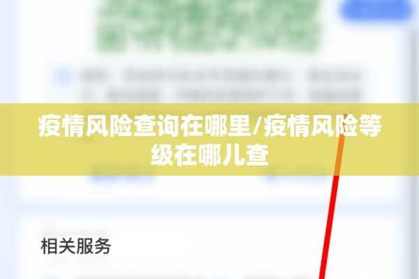 疫情风险查询在哪里/疫情风险等级在哪儿查