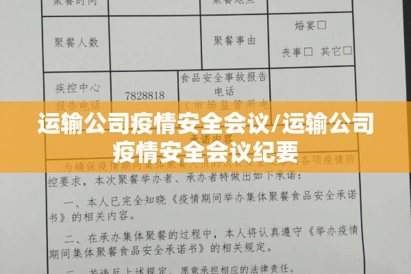 运输公司疫情安全会议/运输公司疫情安全会议纪要 运输公司疫情安全会议/运输公司疫情安全会议纪要