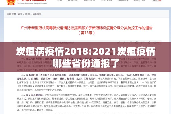 炭疽病疫情2018:2021炭疽疫情哪些省份通报了 炭疽病疫情2018:2021炭疽疫情哪些省份通报了