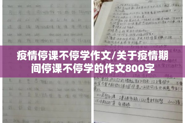 疫情停课不停学作文/关于疫情期间停课不停学的作文800字 疫情停课不停学作文/关于疫情期间停课不停学的作文800字