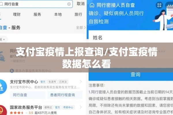 支付宝疫情上报查询/支付宝疫情数据怎么看 支付宝疫情上报查询/支付宝疫情数据怎么看
