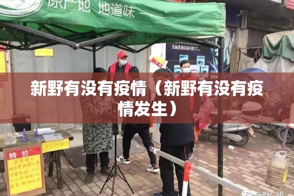 新野有没有疫情（新野有没有疫情发生）