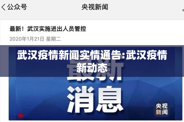 武汉疫情新闻实情通告:武汉疫情新动态