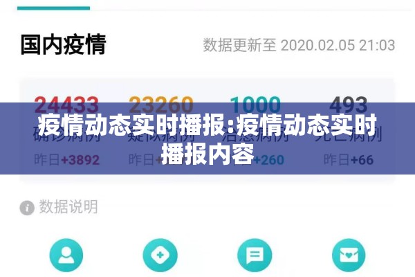 疫情动态实时播报:疫情动态实时播报内容
