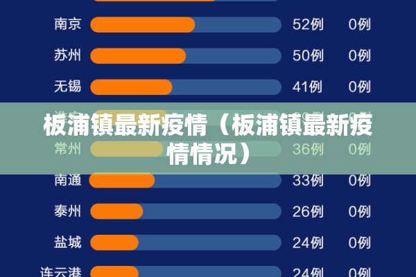 板浦镇最新疫情（板浦镇最新疫情情况）