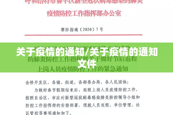 关于疫情的通知/关于疫情的通知文件