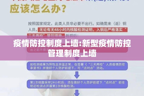 疫情防控制度上墙:新型疫情防控管理制度上墙