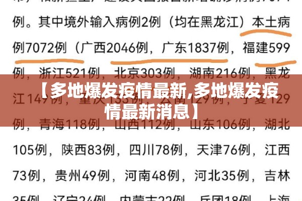 【多地爆发疫情最新,多地爆发疫情最新消息】