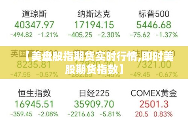【美盘股指期货实时行情,即时美股期货指数】