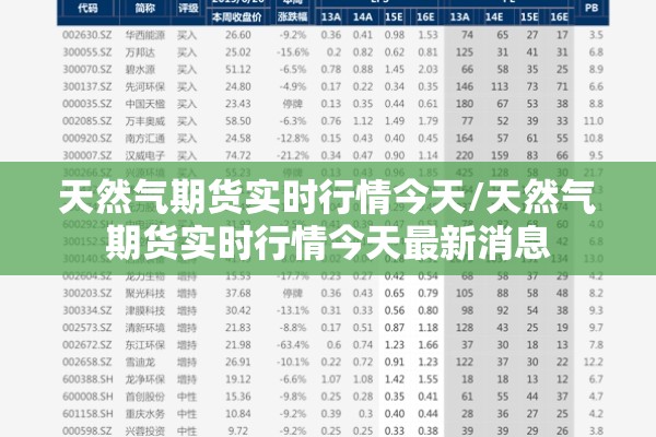 天然气期货实时行情今天/天然气期货实时行情今天最新消息