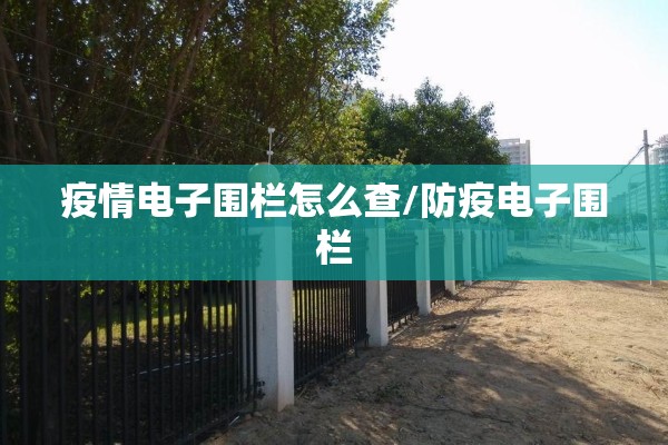 疫情电子围栏怎么查/防疫电子围栏