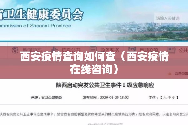 西安疫情查询如何查（西安疫情在线咨询）