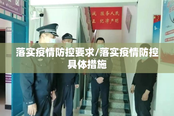 落实疫情防控要求/落实疫情防控具体措施