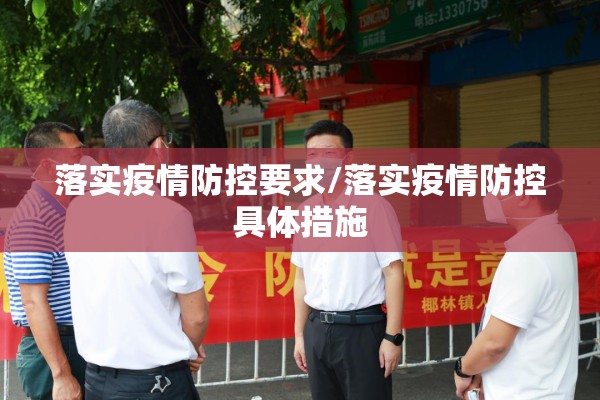 落实疫情防控要求/落实疫情防控具体措施