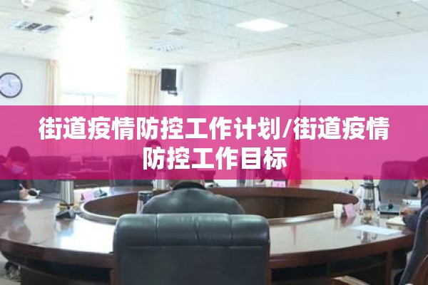 街道疫情防控工作计划/街道疫情防控工作目标
