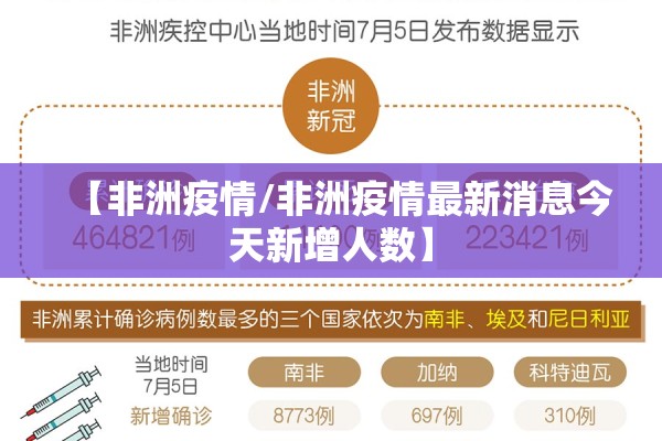 【非洲疫情/非洲疫情最新消息今天新增人数】