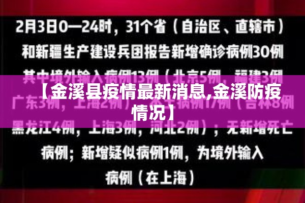 【金溪县疫情最新消息,金溪防疫情况】